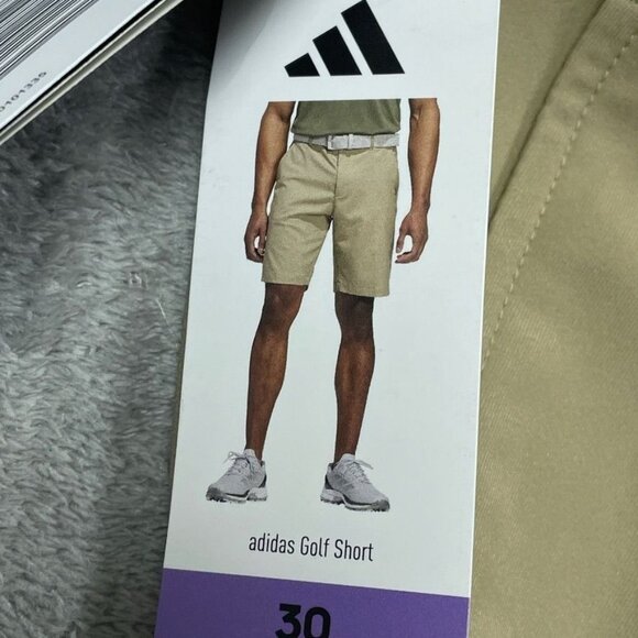 Adidas Mens Golf Shorts Size 30 Khaki Color Lightweight a1452 - Picture 2 of 5